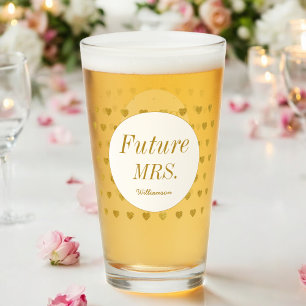 Möhippa Guld Vitframtid Glass Kopp