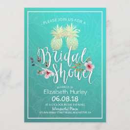 Möhippa Gulfenad ananas par Teal Ro Inbjudningar