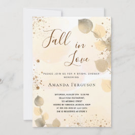 Möhippa gyllene eukalyptus glitter fall inbjudningar