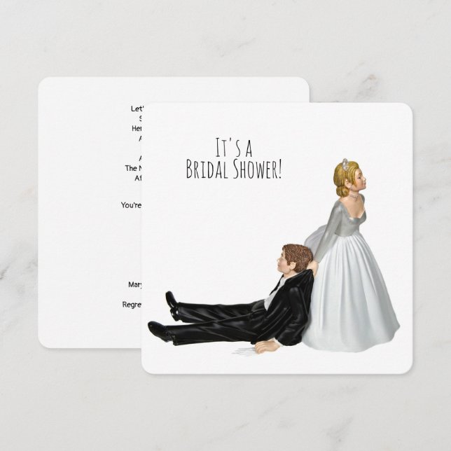 Möhippa humor inbjudningar (Fram/baksida)