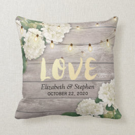 Möhippa Hydrangea Flower String Ljus Wood Kudde
