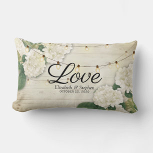 Möhippa Hydrangea Flower String Ljus wood Lumbarkudde
