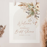 Möhippa i budgeten, pampas gräs modern elegant poster<br><div class="desc">Budgeterad möhippa pampas-gräs och eukalyptus modern boho elegant snyggt terroristacotta party dekordesign. Contemporary terracotta rost,  sage grönt och naturlig beige kolorway.</div>