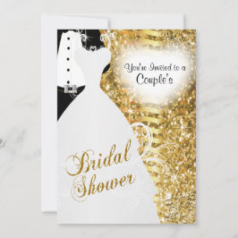 MÖHIPPA i ELEGANT GULD GLITTER Inbjudningar