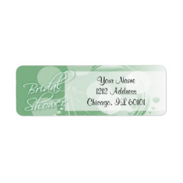 Möhippa i en Mint-Grönt och Vit Returadress Etikett
