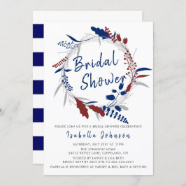 Möhippa i en Whimsique Blue Blommigt andedräkt Inbjudningar