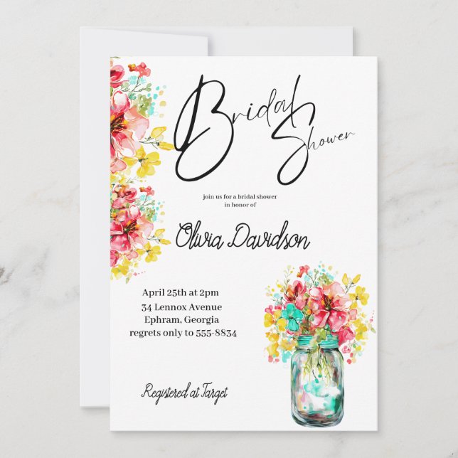 Möhippa i Petal Port Garden Inbjudningar (Framsida)