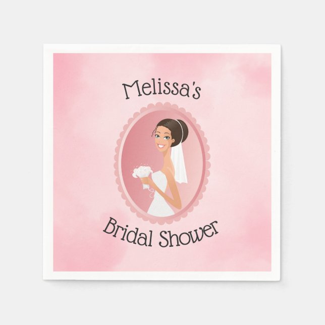 Möhippa i Veil Holding Flowers Pappersservett (Framsidan)