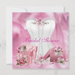 Möhippa Inbjudan Söt White Rosa Corset 2