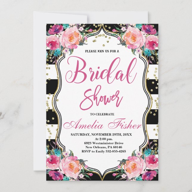 Möhippa Inbjudan Svartvit Möhippa (Framsida)