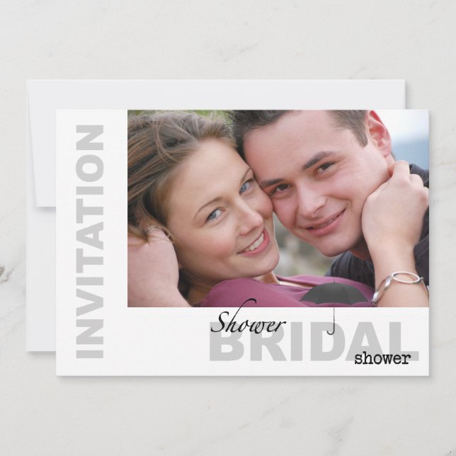 Möhippa - inbjudan till Anpassningsbar Foto B&W (Framsida)