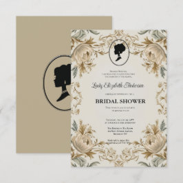 möhippa Invit från beredskapstidan Golden Bridgert Inbjudningar