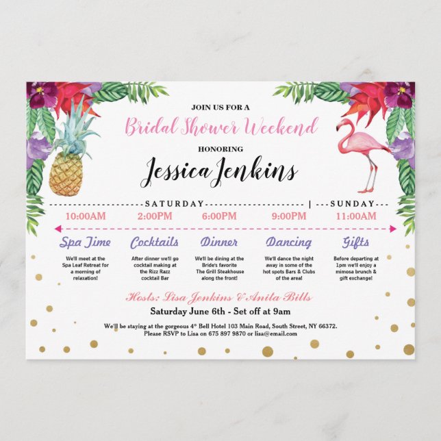 Möhippa Itinerär Aloha Flamingo Pineapple Program (Framsida)