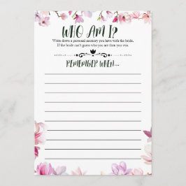 Möhippa Kom ihåg mig spel Inbjudningar