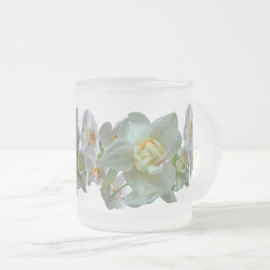 Möhippa Krona Daffodils Close Up Frosted Glass Mug Frostad Glasmugg