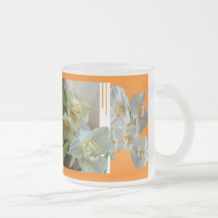 Möhippa Krona Daffodils design Frostat Glas Mugg