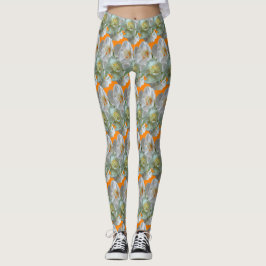Möhippa Krona Daffodils Mönster Legging