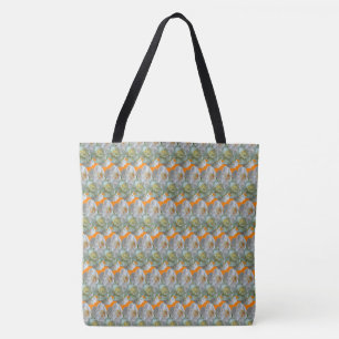 Möhippa Krona Daffodils Mönster Tote Bag Tygkasse