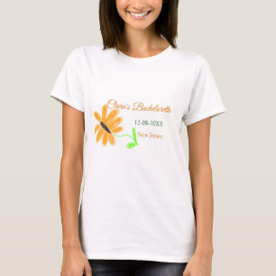 Möhippa lägg till namn datum plats solros t shirt