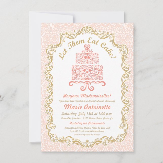 Möhippa låta dem äta kakinbjudan inbjudningar (Framsida)