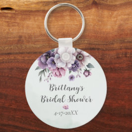 Möhippa Lavender & Grönt Blommigt Nyckelring
