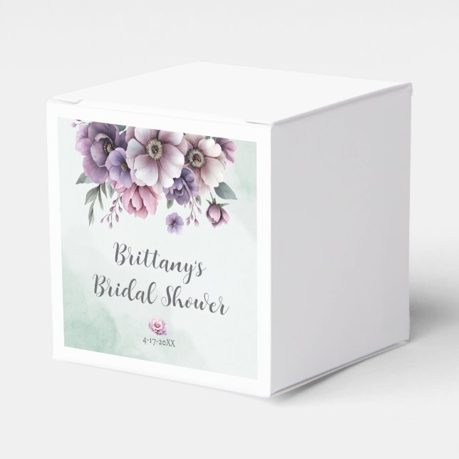 Möhippa Lavender & Grönt Blommigt Presentaskar (Framsidan Sidan)