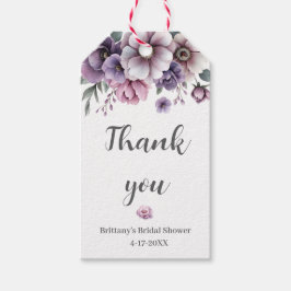 Möhippa Lavender & Grönt Blommigt Presentetikett