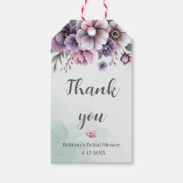 Möhippa Lavender & Grönt Blommigt Presentetikett