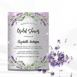 Möhippa lavender silver eucalyptus blommigt inbjudningar