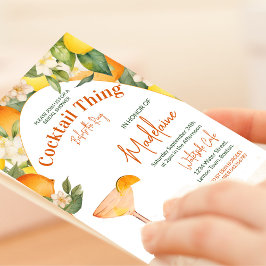 Möhippa Lemon Orange Citrus Cocktail Sak Inbjudningar