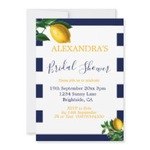 Möhippa Lemons Navy White Rand Elegant