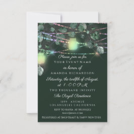 Möhippa Light Burk Rustic Grönt Inbjudningar