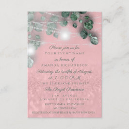 Möhippa Light Burk Rustic  Rosa Inbjudningar
