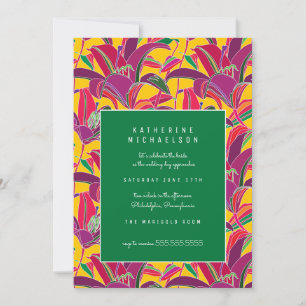 MÖHIPPA Lila Tiger Lily-inbjudan Inbjudningar