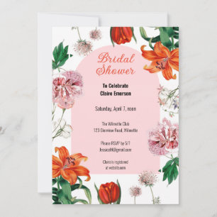 Möhippa Lily Blommigt Inbjudningar