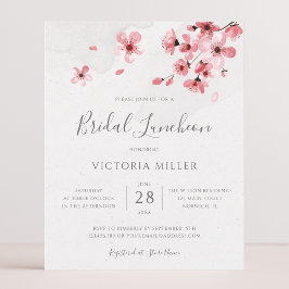 Möhippa Luncheon Rosa Blommigt Cherry Blommar Cher