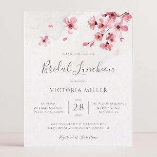 Möhippa Luncheon Rosa Blommigt Cherry Blommar Cher