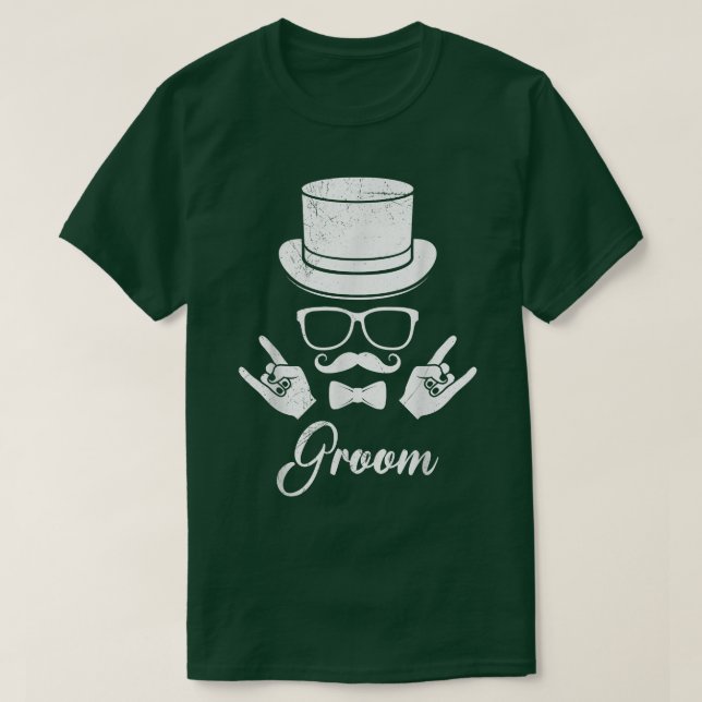 Möhippa män brudgum bröllop  t shirt (Design framsida)