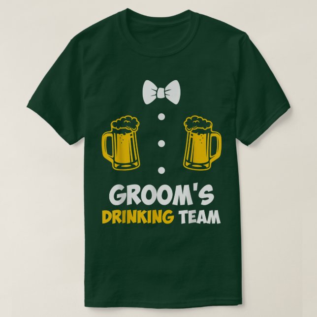 Möhippa Män Team Brudgum Bröllop117  T Shirt (Design framsida)
