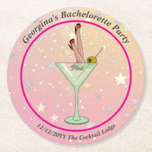 Möhippa Martini Glas Ben Stilettar Underlägg Papper Rund