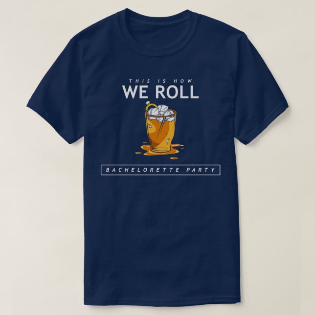 Möhippa med Alkohol och vigselringar T Shirt (Design framsida)