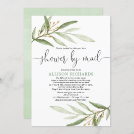 Möhippa med e-post - ren elegant i guld inbjudningar