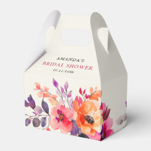 Möhippa med fetstil och Rosa, Orange, vattenfärg Presentaskar