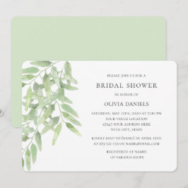 Möhippa med grenar. Greenery-trädgård Inbjudningar