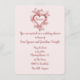 Möhippa med Romantic Baroque Heart Inbjudningar