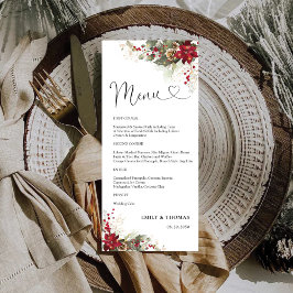 Möhippa Menu, Jul Red Poinsettia Meny