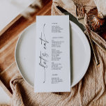Möhippa-meny för Classic Elegance Bröllop Meny<br><div class="desc">Den här vackra menyn är perfekt för nästa händelse! Redigera enkelt menyalternativen och visning den vackra designen på varje plåt! Se hela samlingen för mer matchande objekt!</div>