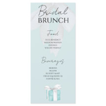 Möhippa-meny för turkos blått fält