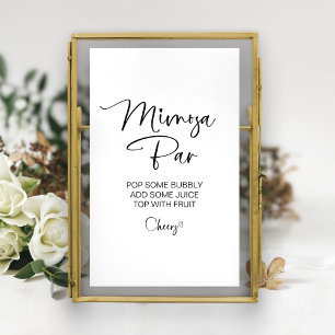 Möhippa Mimosa Pub Sign Poster