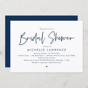 möhippa, Modern Avslappnad Minimalist Design Inv Inbjudningar